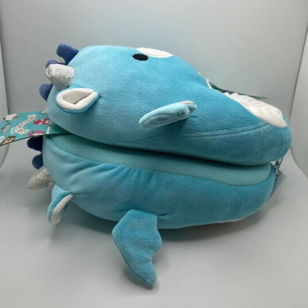 Squishmallows Slippers Tatiana The Dragon Blue Child Footwear Size 2-3 Comfort